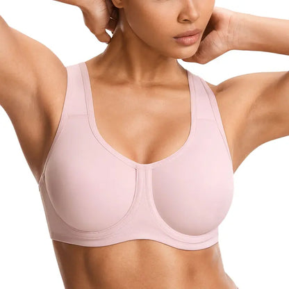 SYROKAN Women's Max Control Underwire Sports Bra