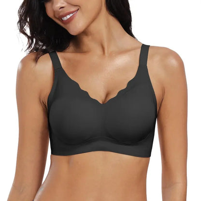 Women Seamless Soft Jelly Bra Push-Up Bralette Wireless