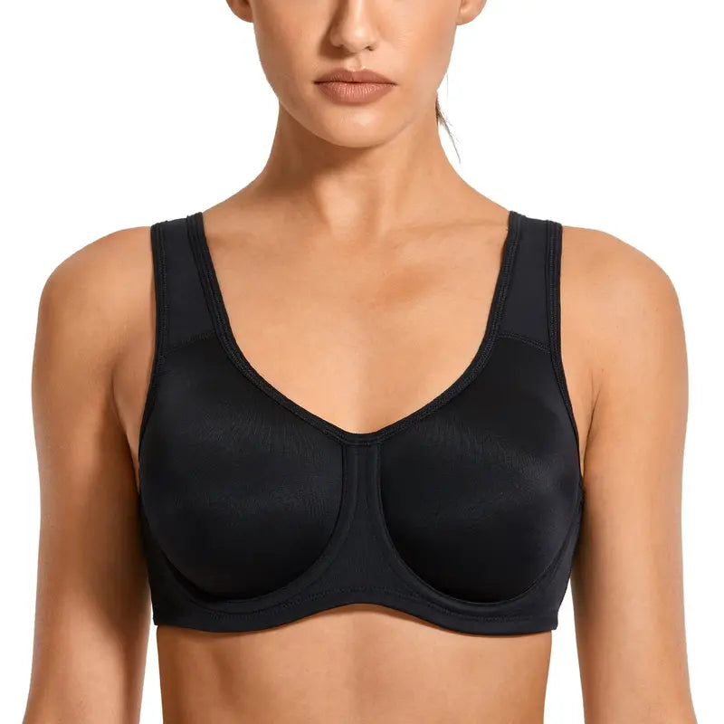 SYROKAN Women's Max Control Underwire Sports Bra