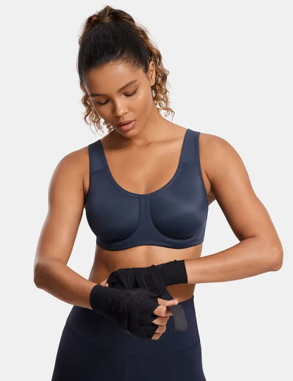 SYROKAN Women's Max Control Underwire Sports Bra
