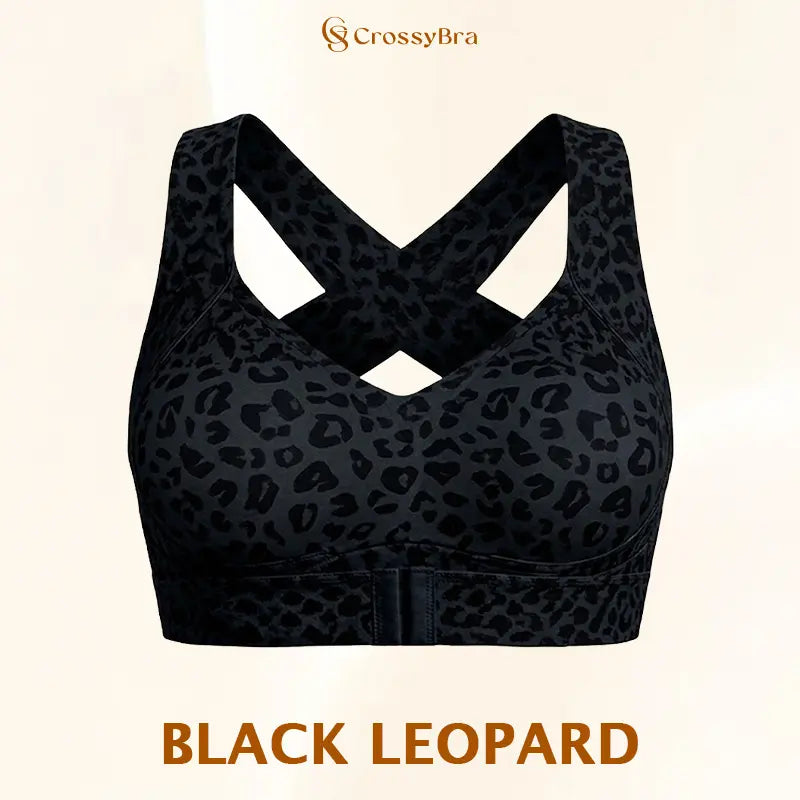 VELISBRA  - Cross Back Front Closure Wireless Posture Support Bra