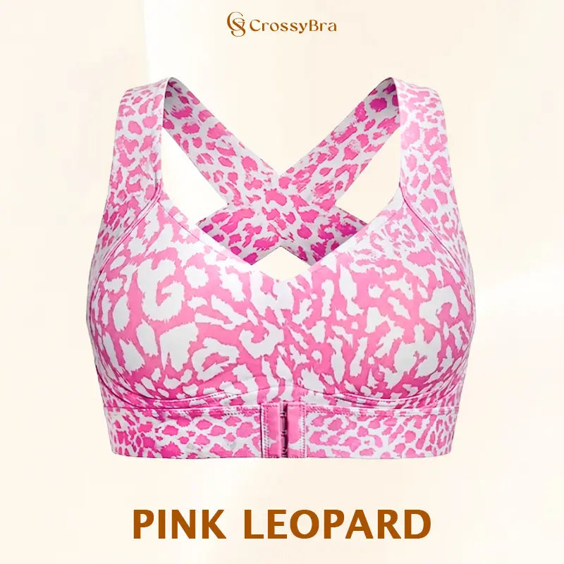 VELISBRA  - Cross Back Front Closure Wireless Posture Support Bra