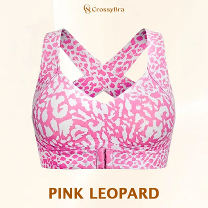 VELISBRA  - Cross Back Front Closure Wireless Posture Support Bra